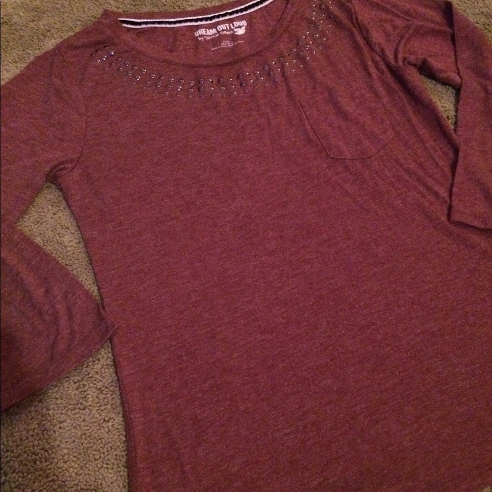 ❣BLOW OUT SALE❣Dream out loud half sleeve shirt LG